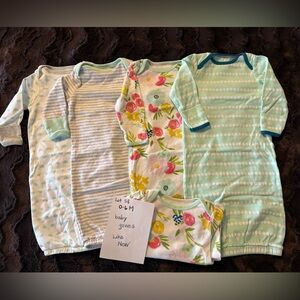 Cloud Island Baby Nightgowns - 0-6 Months Fits